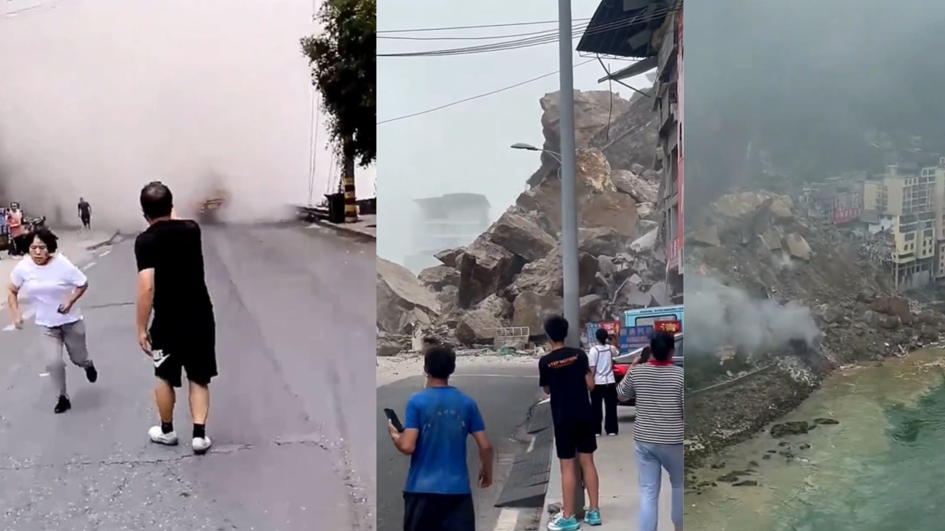Groază într-un oraș din China: blocuri întregi înghițite de o alunecare de teren. Peste 1.000 de locuitori evacuați. 2 Groaza intrun oras din China blocuri intregi inghitite de o alunecare de teren Peste 1000 de locuitori evacuati
