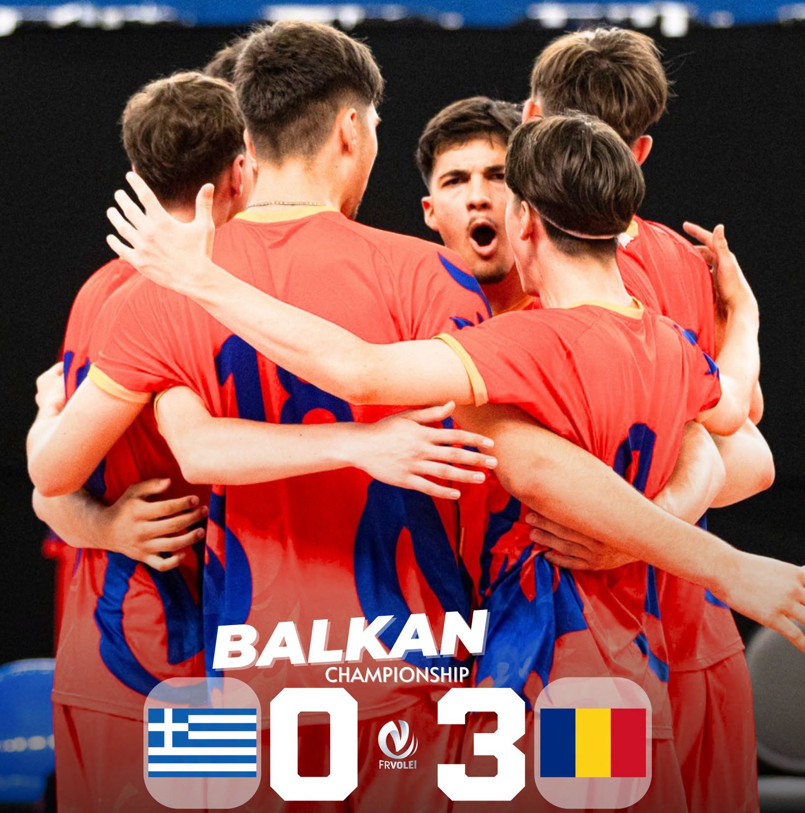 Romania clasata pe locul cinci la Campionatul Balcanic U18 de volei masculin in Podgorica