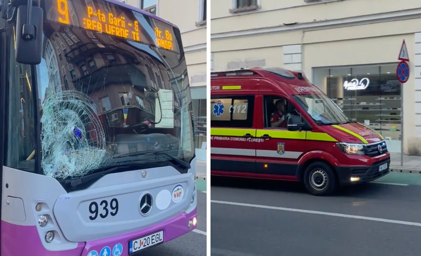 video accident grav pe strada regele ferdinand din cluj napoca o tanara de 17 ani a fost lovita de un autobuz care este starea victimei