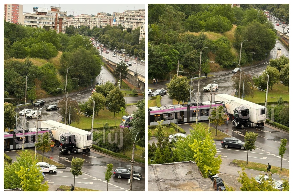 VIDEO. Accident la Podul Calvaria din Cluj-Napoca! Un tramvai a fost implicat într-o coliziune cu un TIR. Traficul este afectat, evitați zona. 2 video accident la podul calvaria din cluj napoca un tramvai a fost implicat intr o coliziune cu un tir traficul este afectat evitati zona