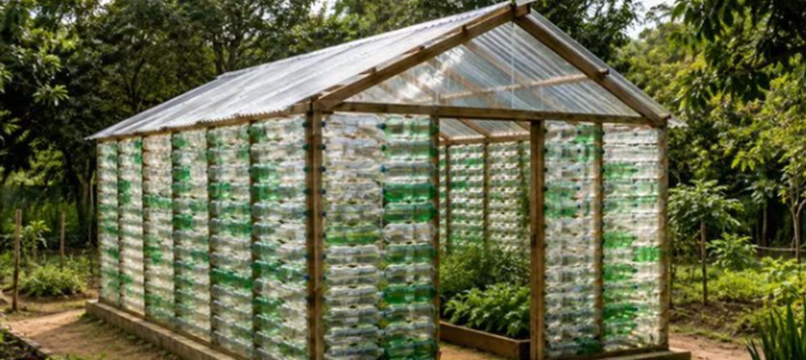 2000 de sticle de plastic transformate intr o sera proiectul inedit al unei scoli