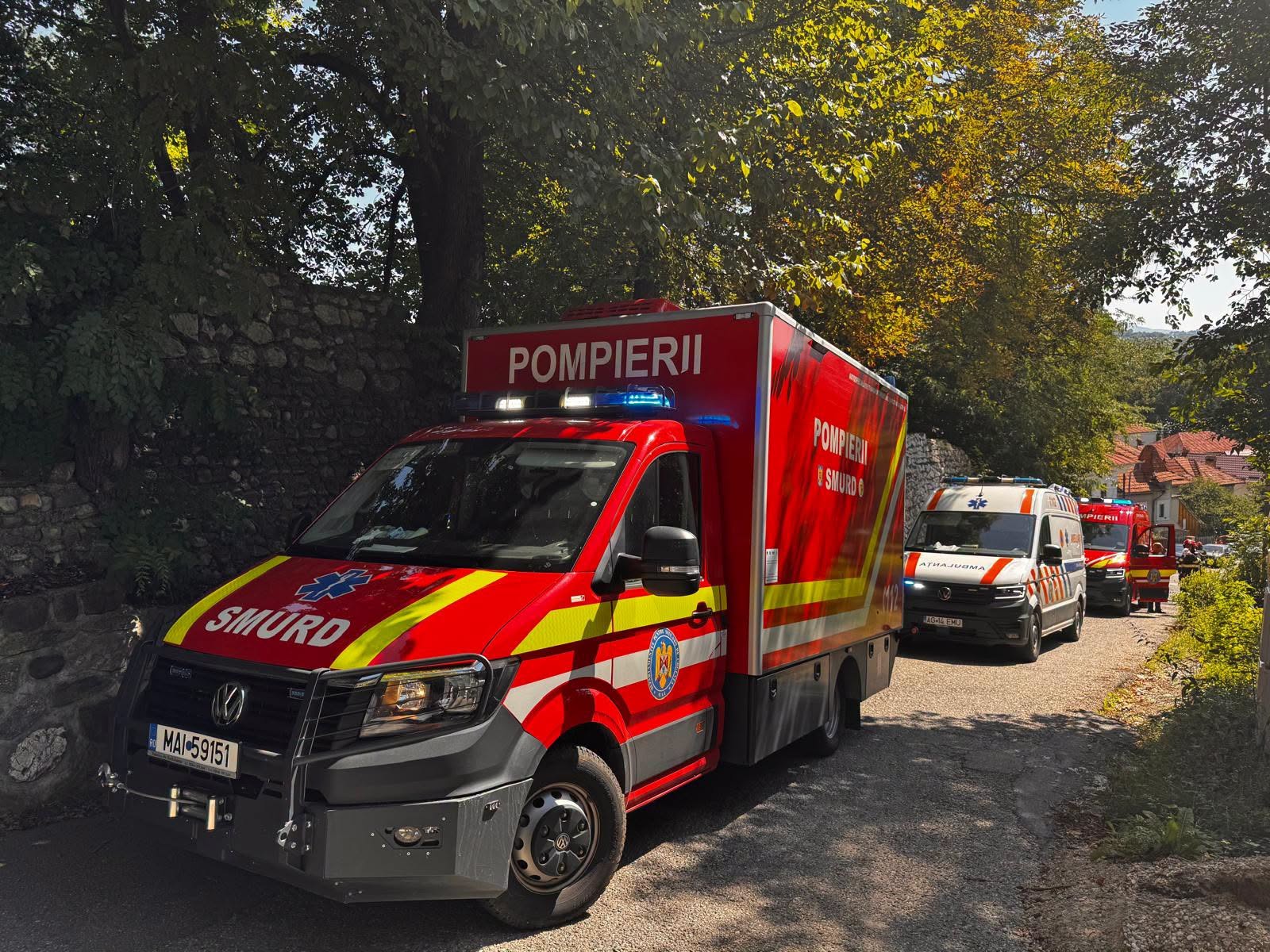 Accident serios pe A3 Un microbuz cu noua pasageri a intrat in coliziune cu un parapet