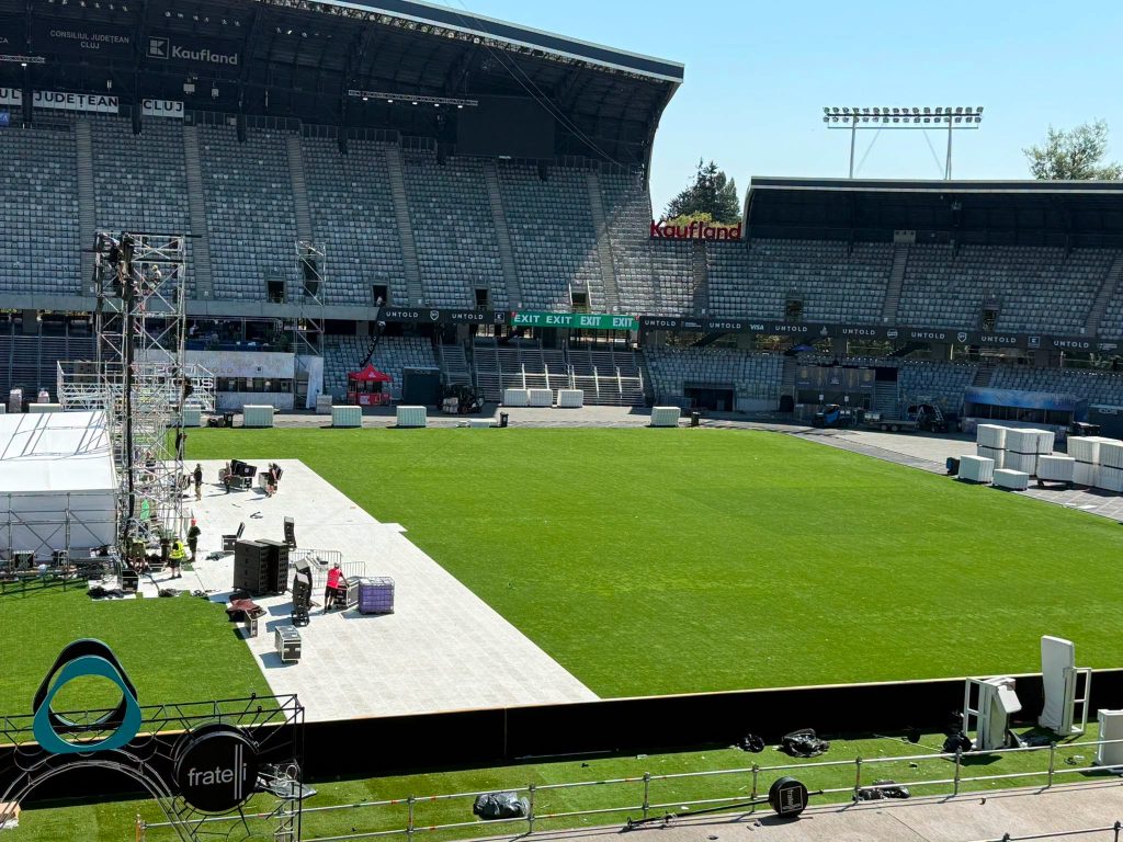 Gazonul de pe Cluj Arena este in stare excelenta dupa 4 zile de UNTOLD Stadionul este deja pregatit pentru meciuri fara nicio zi de refacere Rezultatele sunt cele asteptate