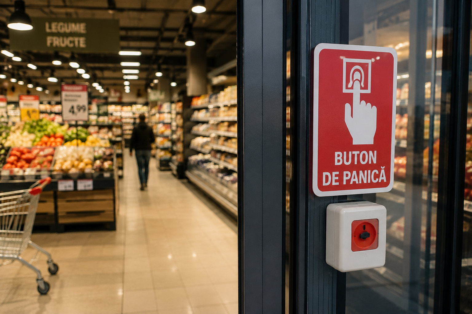 O tanara a trait o experienta infricosatoare intr un supermarket din Cluj A fortat usa si a incercat sa intre Casiera a apasat butonul de panica Eu am sunat la 112