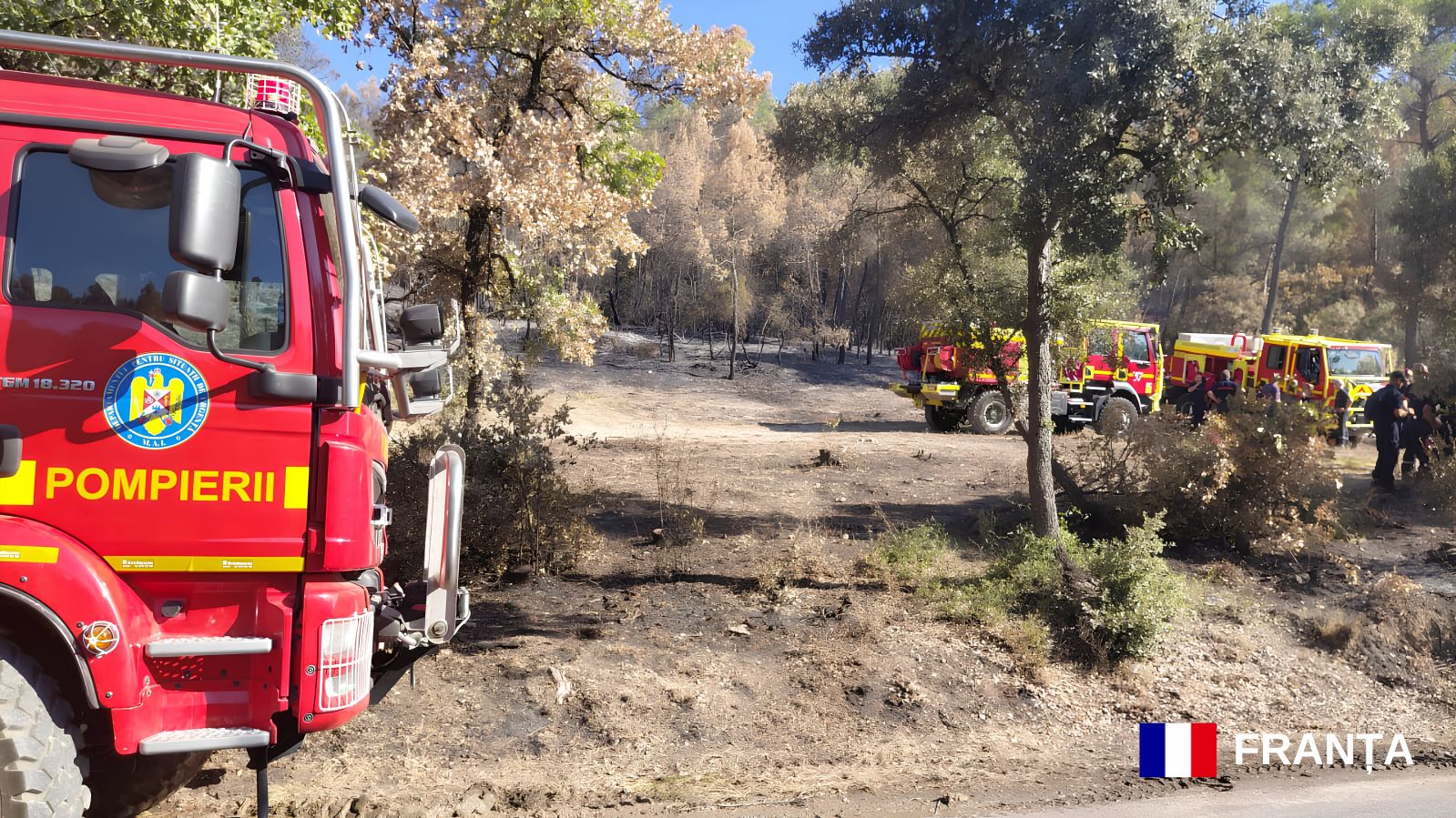 Pompierii români, în Franța și Grecia: intervin în zone greu accesibile și efectuează patrule în regiuni cu risc de incendiu. 2 Pompierii romani in Franta si Grecia intervin in zone greu accesibile si efectueaza patrule in regiuni cu risc de incendiu