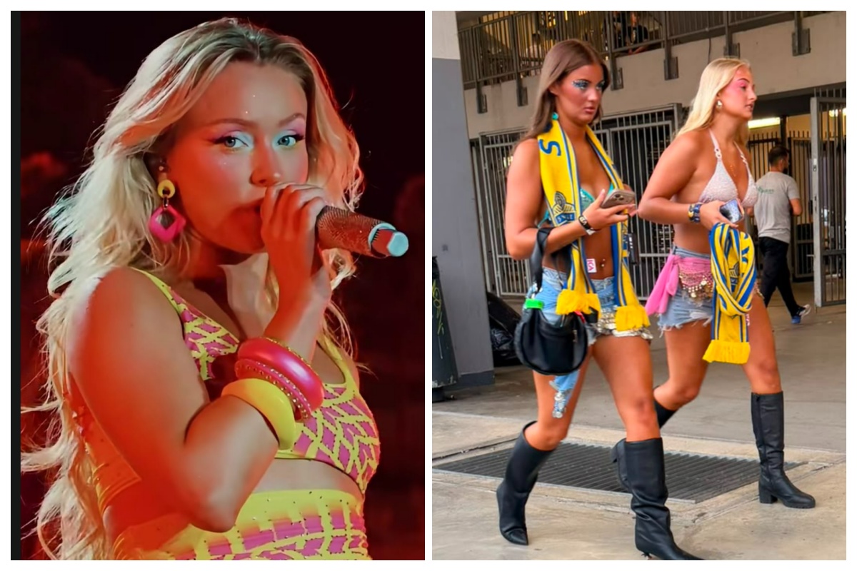 Senzuala Zara Larsson s a confruntat cu o competitie acerba la UNTOLD in randul publicului Nu stiai pe cine sa sprijini Hai Romania sau Hai Suedia A cui galerie ati ales voi