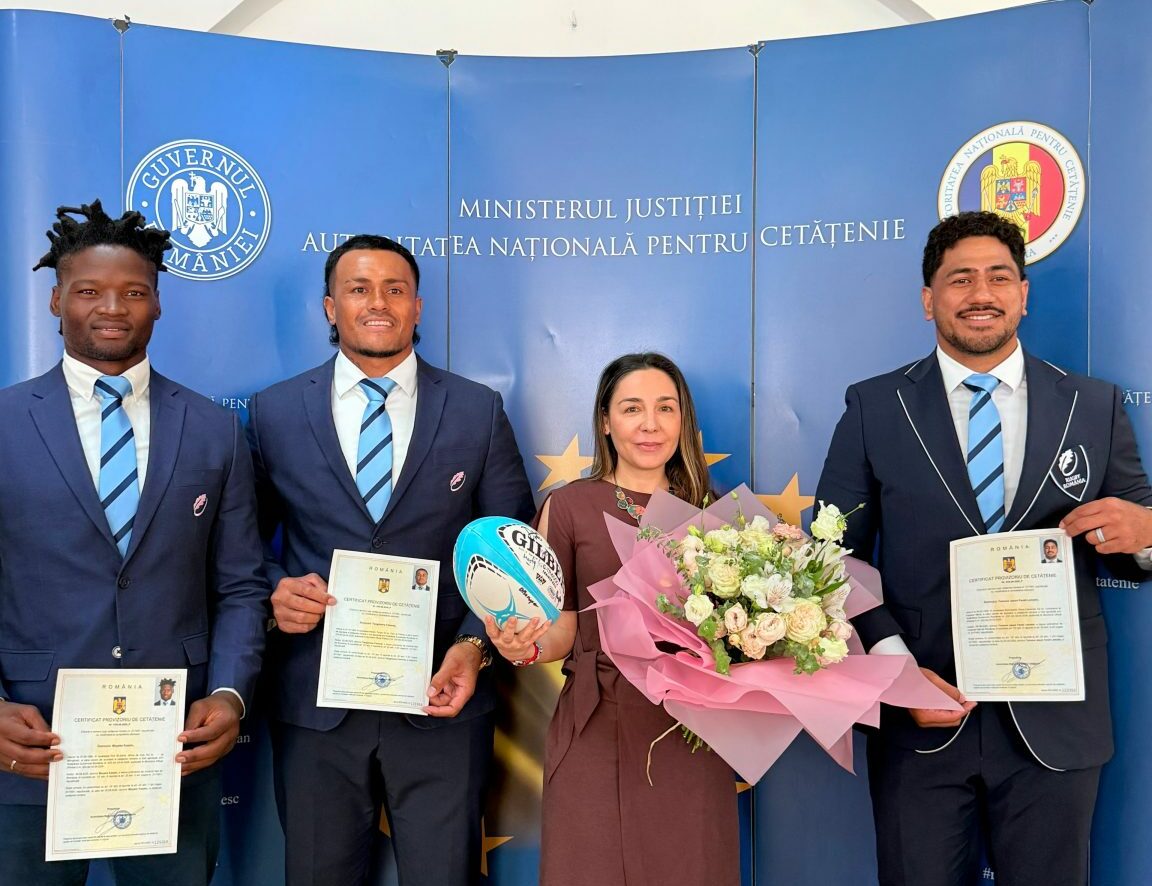 Trei jucători de rugby ai naționalei au primit cetățenia română. 2 Trei jucatori de rugby ai nationalei au primit cetatenia romana