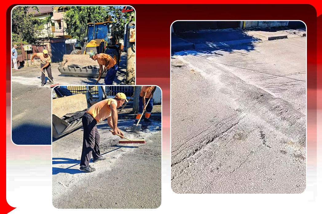 Un clujean a realizat singur un limitator de viteza pe strada Autoritatile l au distrus iar politia il cauta pe cel care l a construit