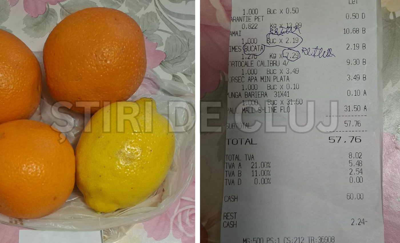 acuzatii de frauda la cantar intr un supermarket din cluj o clujeanca afirma ca a platit 10 lei pentru o lamaie de 200 de grame iar cantarul a indicat 822 de grame
