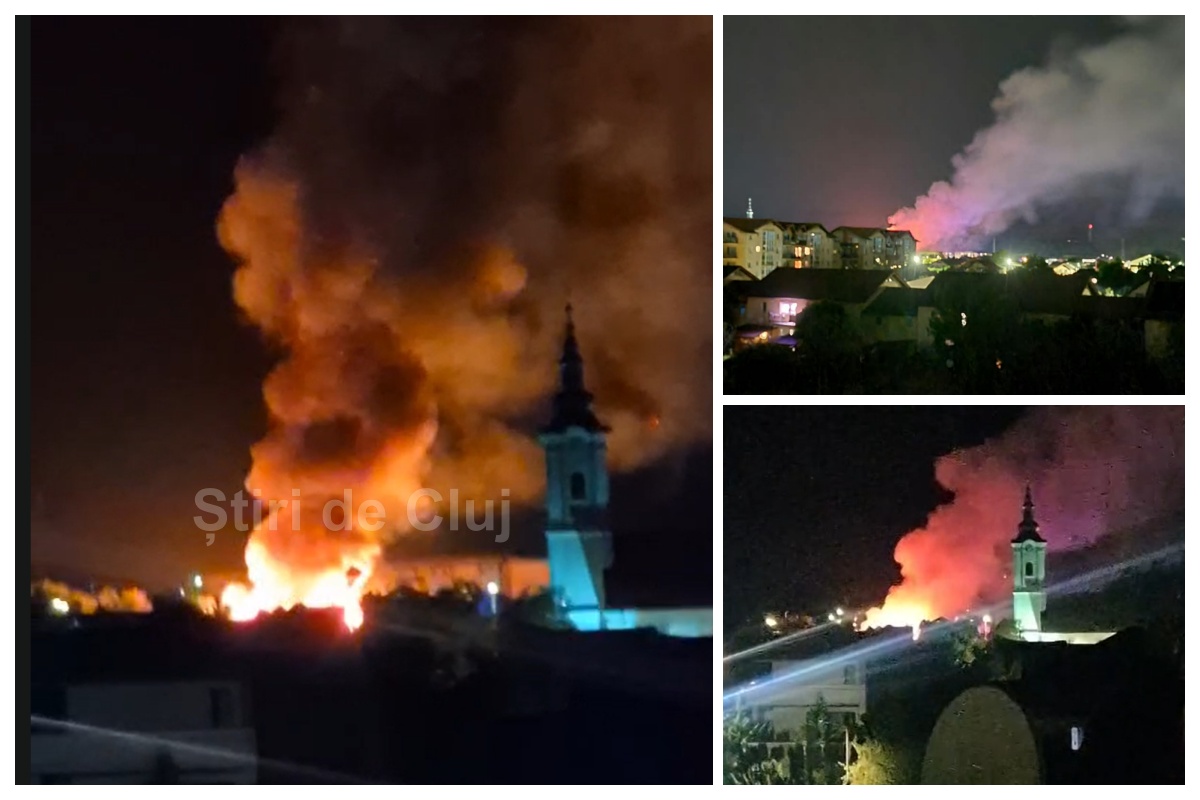 video flacari uriase in floresti incendiul a distrus zona focul ameninta alte trei case pompierii au intervenit cu un numar mare de echipaje