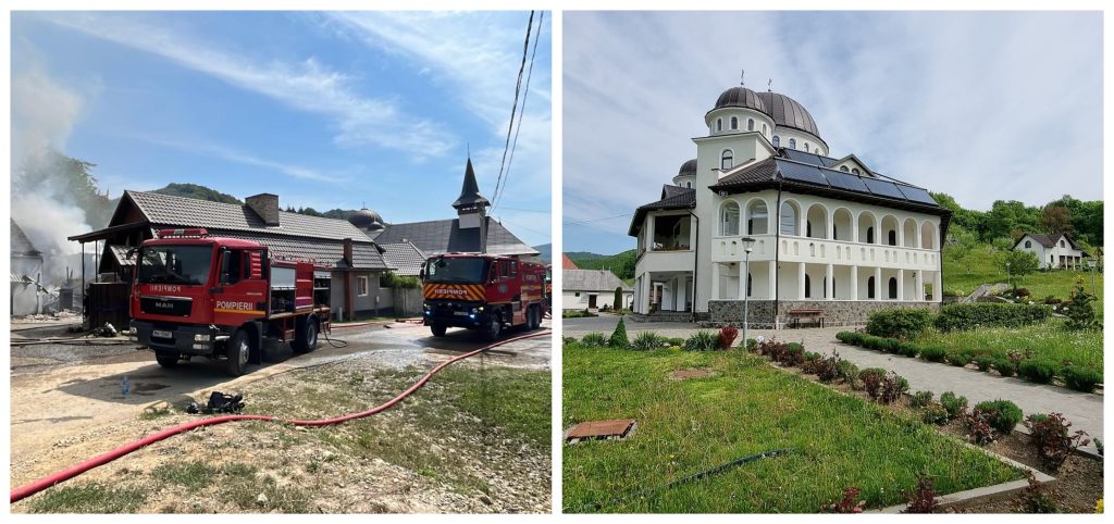 video manastirea casiel cu o istorie de peste 200 de ani a fost din nou amenintata de un incendiu flacarile s au apropriat periculos de mult de distrugerea acesteia astazi