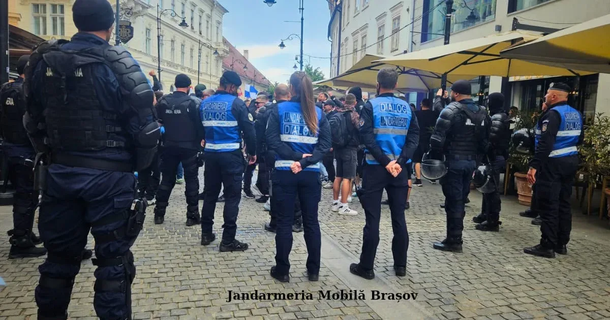 Gaze lacrimogene la meciul Steaua-Poli Timișoara de la Sibiu