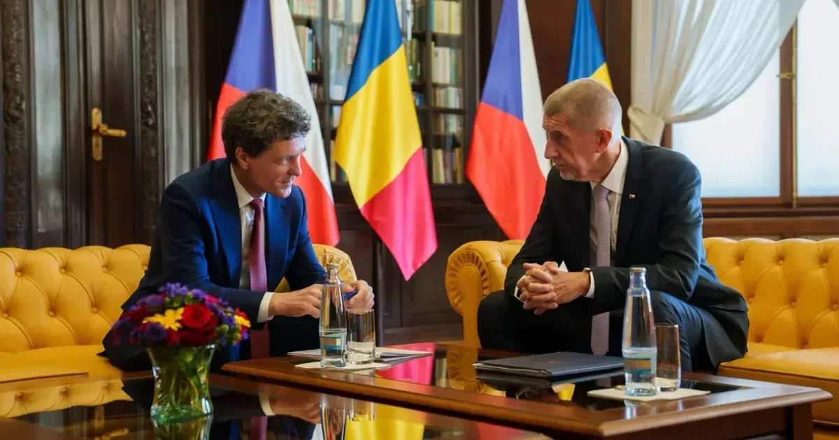 Întâlnire la Praga: Nicușor Dan discută despre apărare și cooperare bilaterală